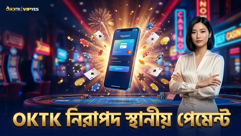 OKTK সাইটে নিরাপদ ও দ্রুত স্থানীয় পেমেন্ট প্রক্রিয়া।