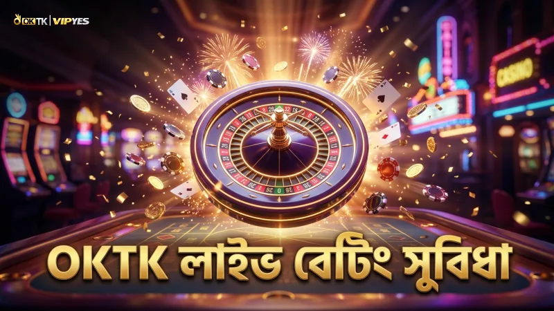 OKTK লাইভ বেটিং গেমিং অভিজ্ঞতা দ্রুত ও সহজ।