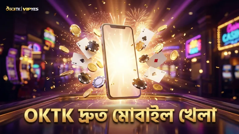 OKTK মোবাইল অ্যাপে দ্রুত ফরচুন জেমস খেলার অভিজ্ঞতা।