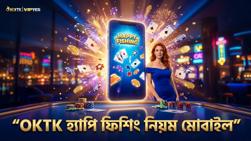 OKTK মোবাইল প্ল্যাটফর্মে হ্যাপি ফিশিং গেমের সঠিক নিয়ম ও কৌশল।
