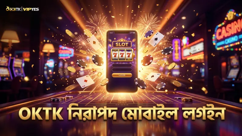 OKTK প্ল্যাটফর্মে মোবাইল থেকে নিরাপদ লগইন ও বাজেট নিয়ন্ত্রণ।